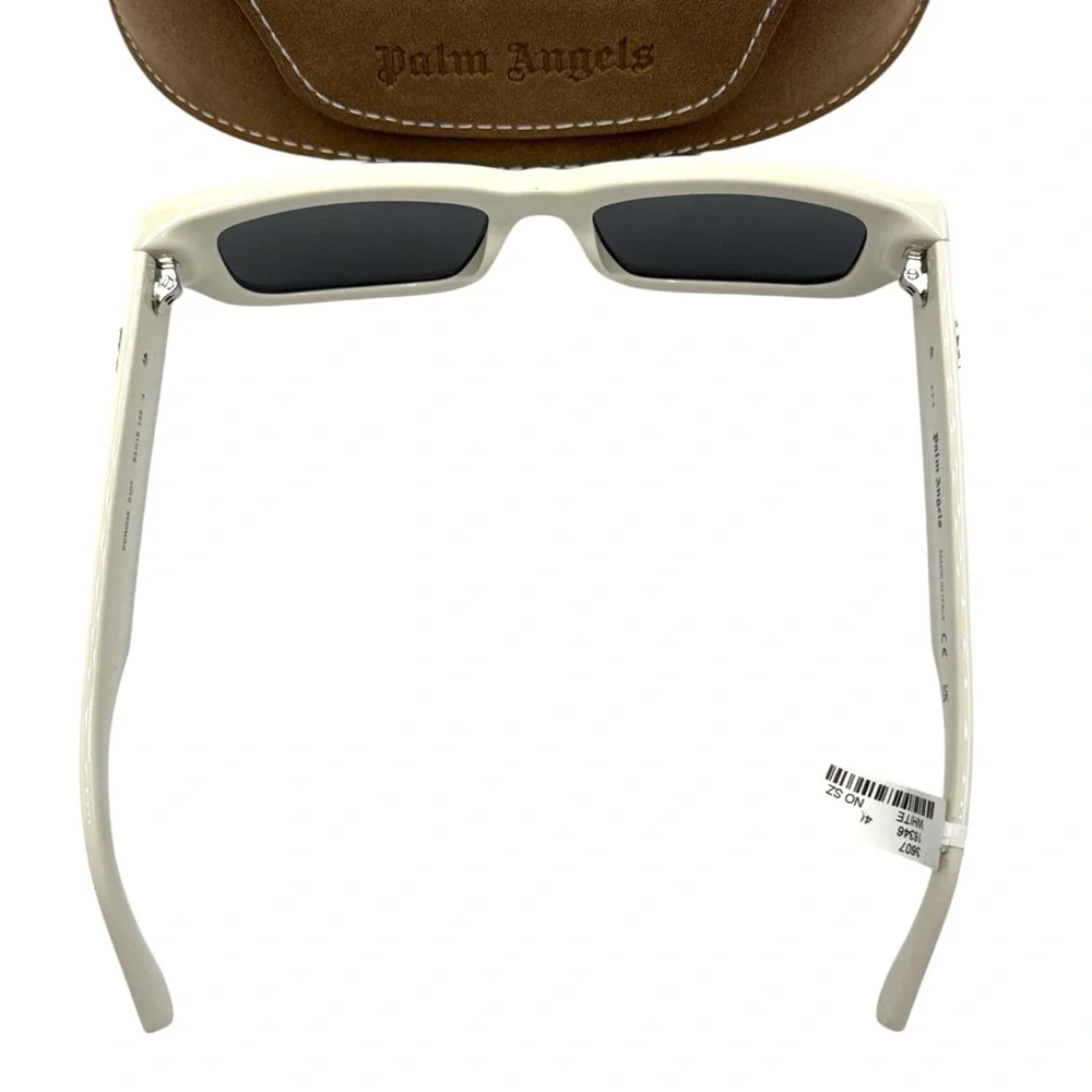 Palm Angels Sutter Sunglasses - White / Dark Grey (PERI035 0107)